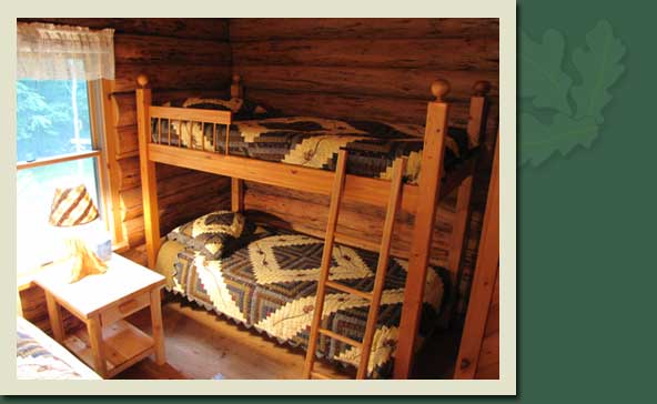 Log Cabin Bunk Beds