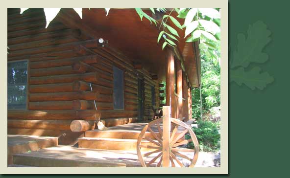 south bend log cabin lodging